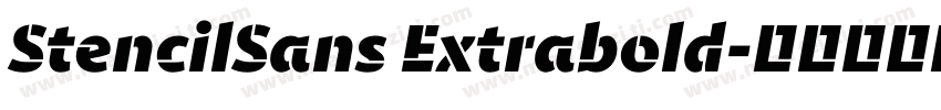 StencilSans Extrabold字体转换